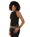 Kastel Black, Camel, & Charcoal Crewneck Colorblock Sweater Sweater Kastel - Equestrian Fashion Outfitters