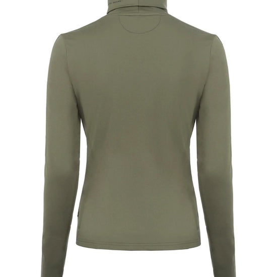 Green long-sleeve shirt on a white background