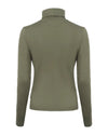 Green long-sleeve shirt on a white background