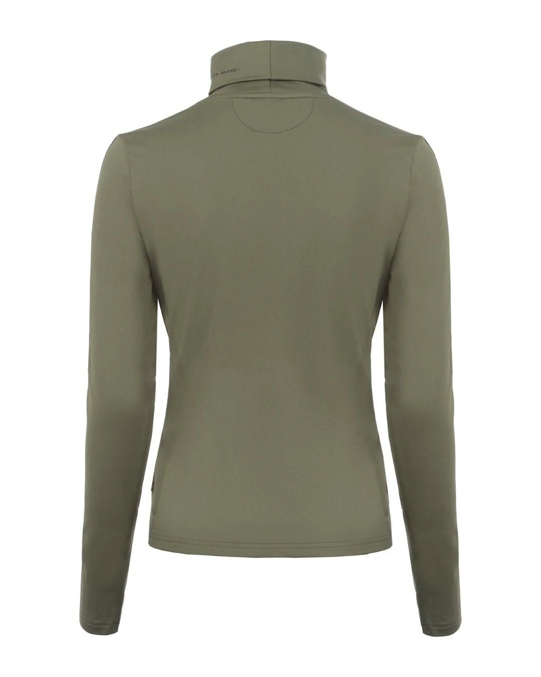 Green long-sleeve shirt on a white background