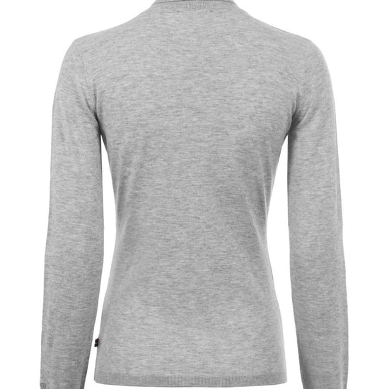 Gray long-sleeve shirt on a white background