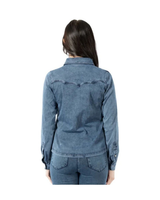 Horze Ulrika Western Stretch Denim Shirt