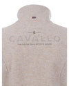 Beige fleece vest with 'Cavalllo' branding on a white background