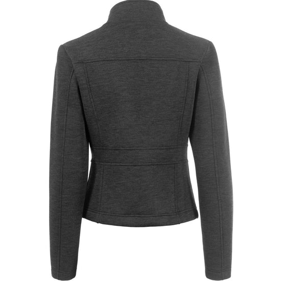 Dark gray black jacket on a white background