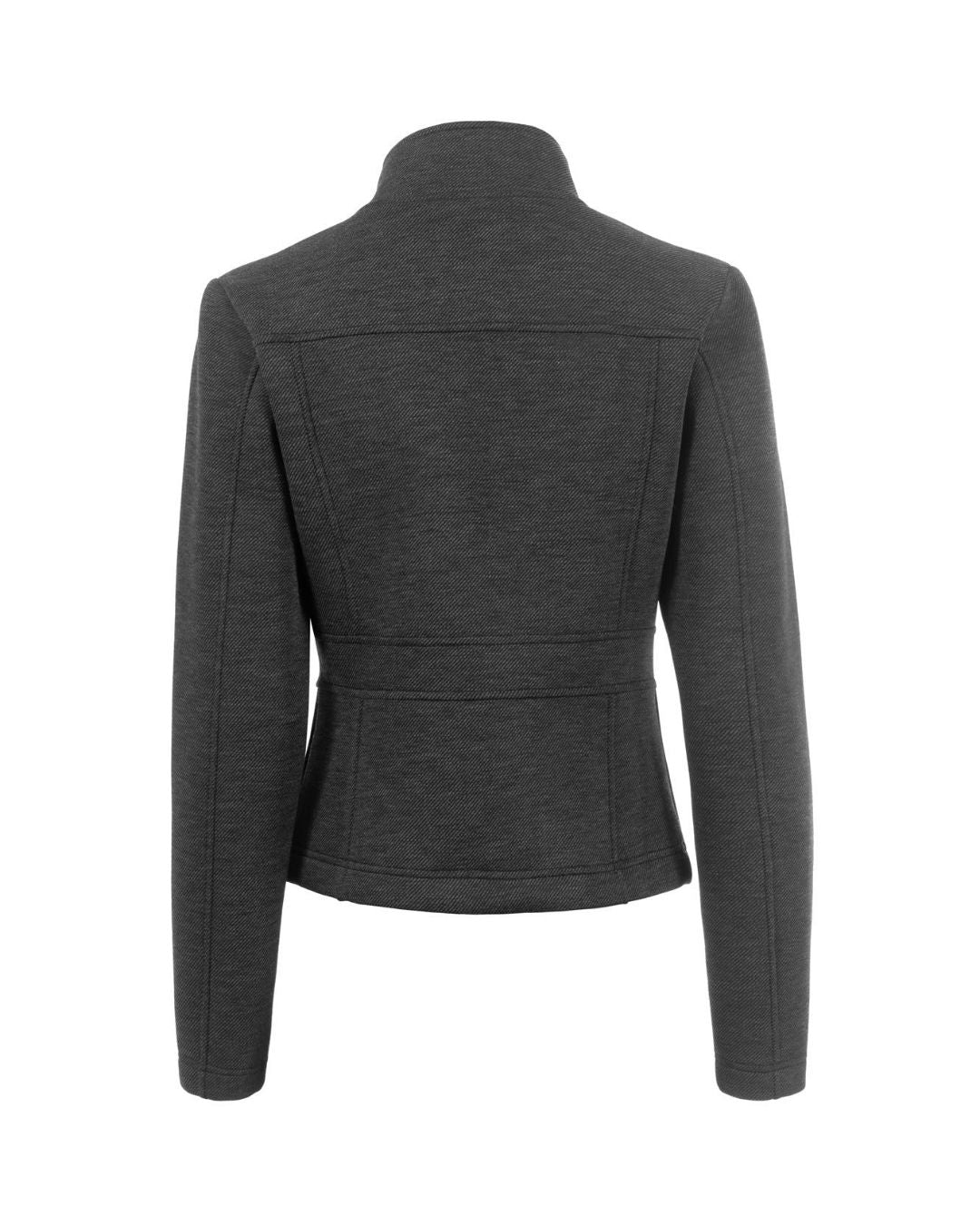 Dark gray black jacket on a white background
