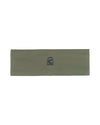 Green headband with a logo on a white background Cavallo