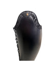 Black Petrie Boots with floral patterned flap on a white background equestrian fashion outfitters
