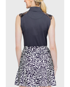 Kastel Black Lace Shoulder 1/4 Zip Tank Top Shirts & Tops Kastel - Equestrian Fashion Outfitters