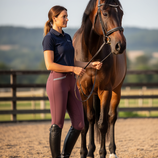 HKM Velluto Eva Silicone Full Seat Breeches Breeches HKM - Equestrian Fashion Outfitters