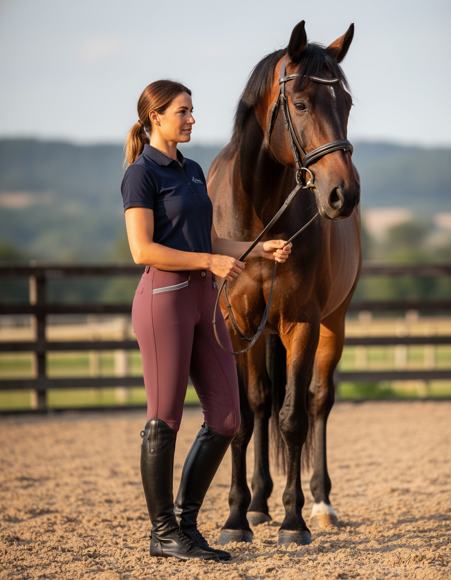 HKM Velluto Eva Silicone Full Seat Breeches Breeches HKM - Equestrian Fashion Outfitters