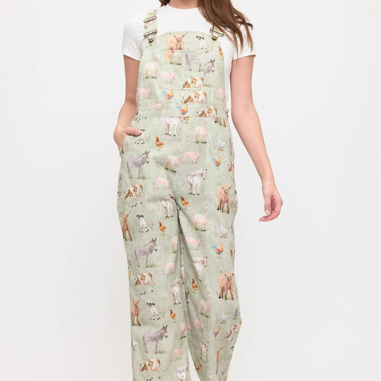 Farm Animals Print Overalls Apparel SM WARDROBE - Equestrian Fashion Outfitters