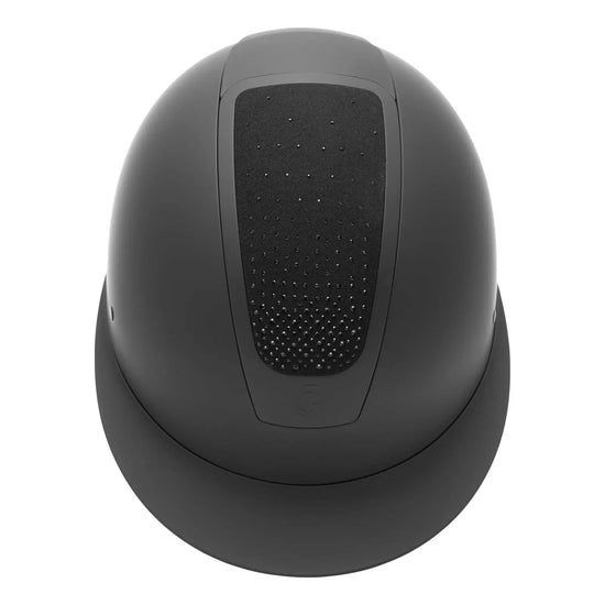 Black helmet with black crystalon a white background equestrian fashion outfitters