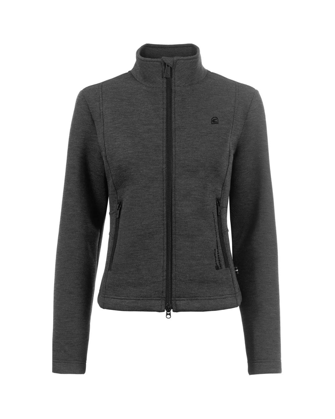 Dark gray black jacket with a cavallo brand logo on a white background