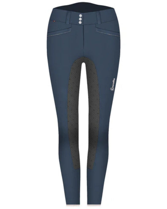 Cavallo Cia Grip softshell Winter Breeches in navy blue on white background