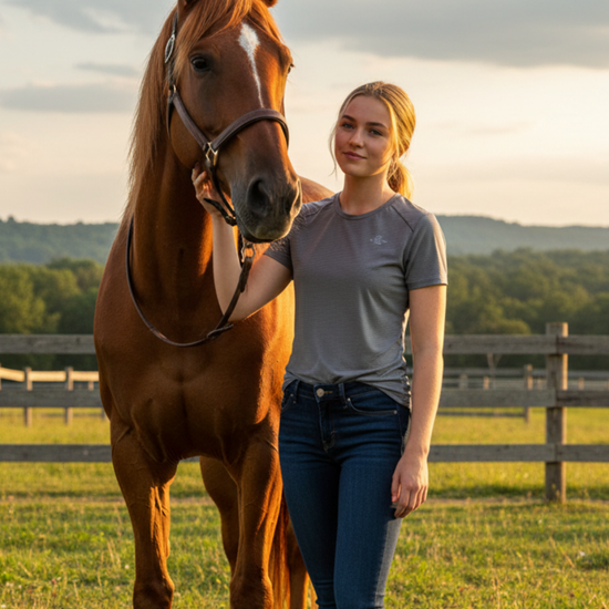 Cavallo Doro Short Sleeve Tee Tops Cavallo - Equestrian Fashion Outfitters