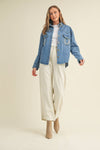 Rhinestone Horseshoe Denim Top  Cloud Ten - Equestrian Fashion Outfitters