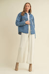Rhinestone Horseshoe Denim Top  Cloud Ten - Equestrian Fashion Outfitters
