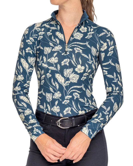 Kastel French Tulip 1/4 Zip L/S Top