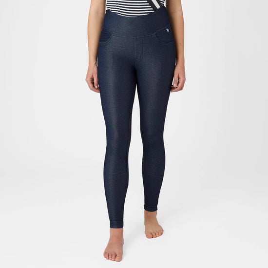 Horze Katia Denim Look FS Tights Tights Equinavia - Equestrian Fashion Outfitters