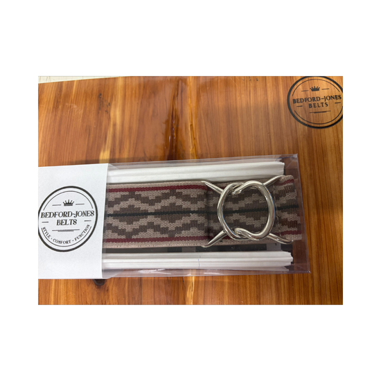 Bedford Jones Silver Swizzle Buckle Belt Belt Bedford Jones - Equestrian Fashion Outfitters