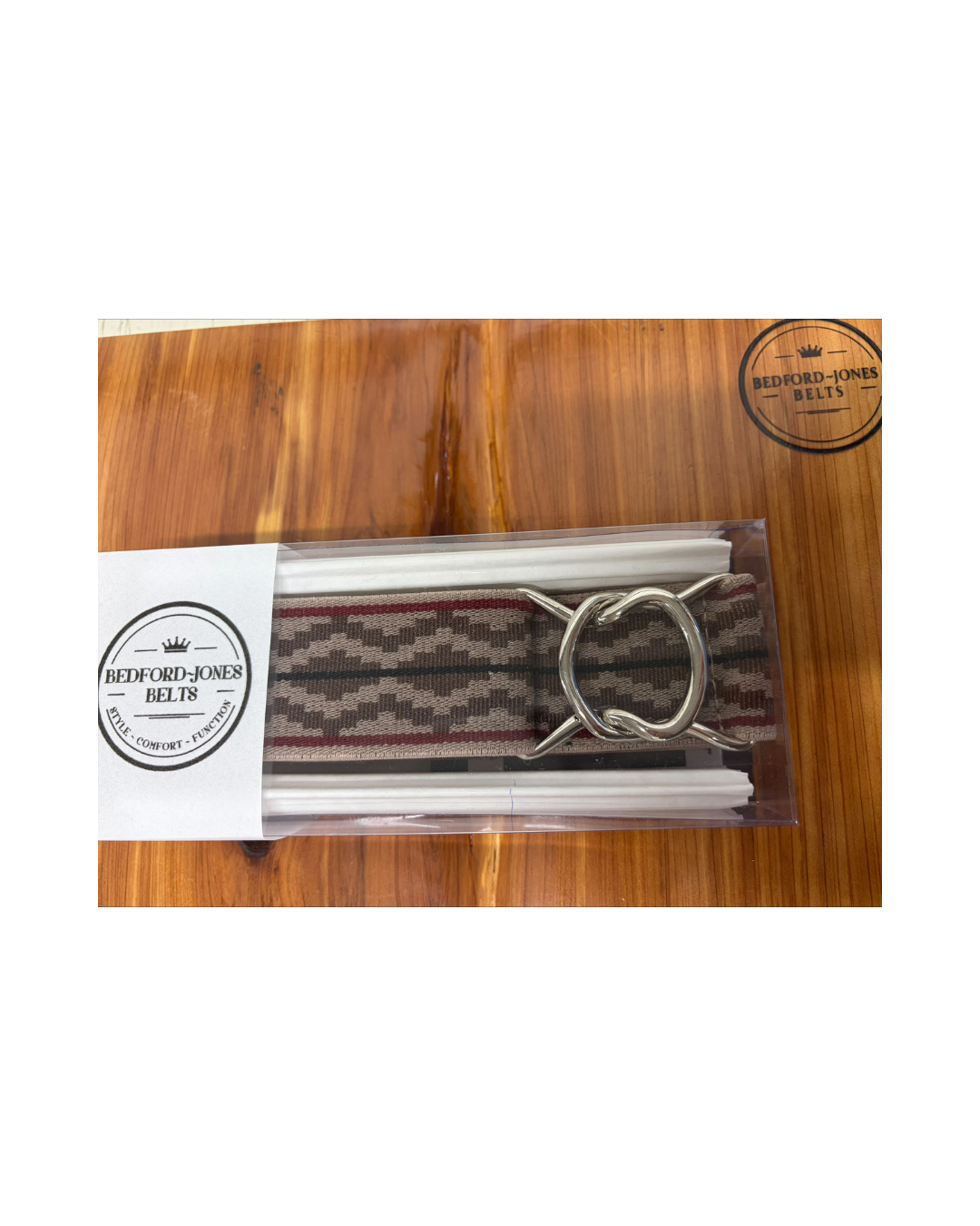 Bedford Jones Silver Swizzle Buckle Belt Belt Bedford Jones - Equestrian Fashion Outfitters