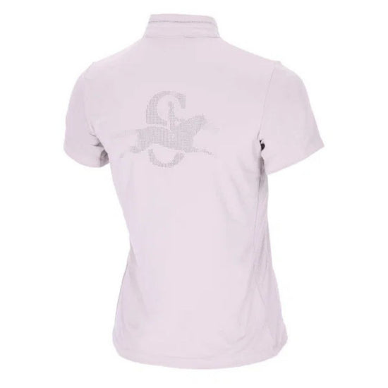 Light gray shirt with a logo on a white background Schockemohle equestrian fashion outfitters