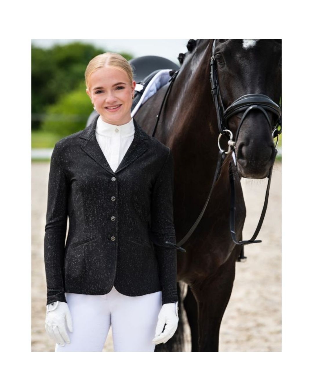 QHP Kynlee Glitter Show Jacket Show Jackets QHP - Equestrian Fashion Outfitters