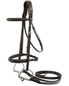 Brown horse bridle on a white background