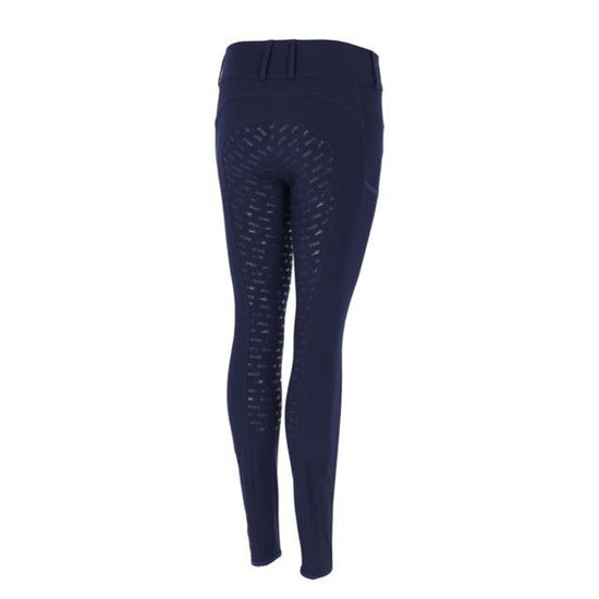 Navy blue breeches Tulip with a subtle pattern on a white background schockemohle equestrian fashion outfitters