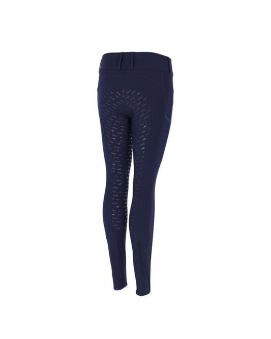 Navy blue breeches Tulip with a subtle pattern on a white background schockemohle equestrian fashion outfitters