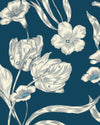 Kastel Blue Tulip Crewneck Sweater
