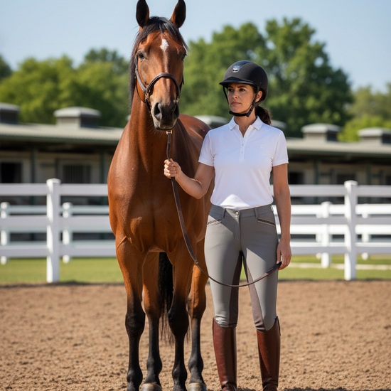 HKM Ladies Velluto Eva Suede Full Seat Breeches Breeches HKM - Equestrian Fashion Outfitters