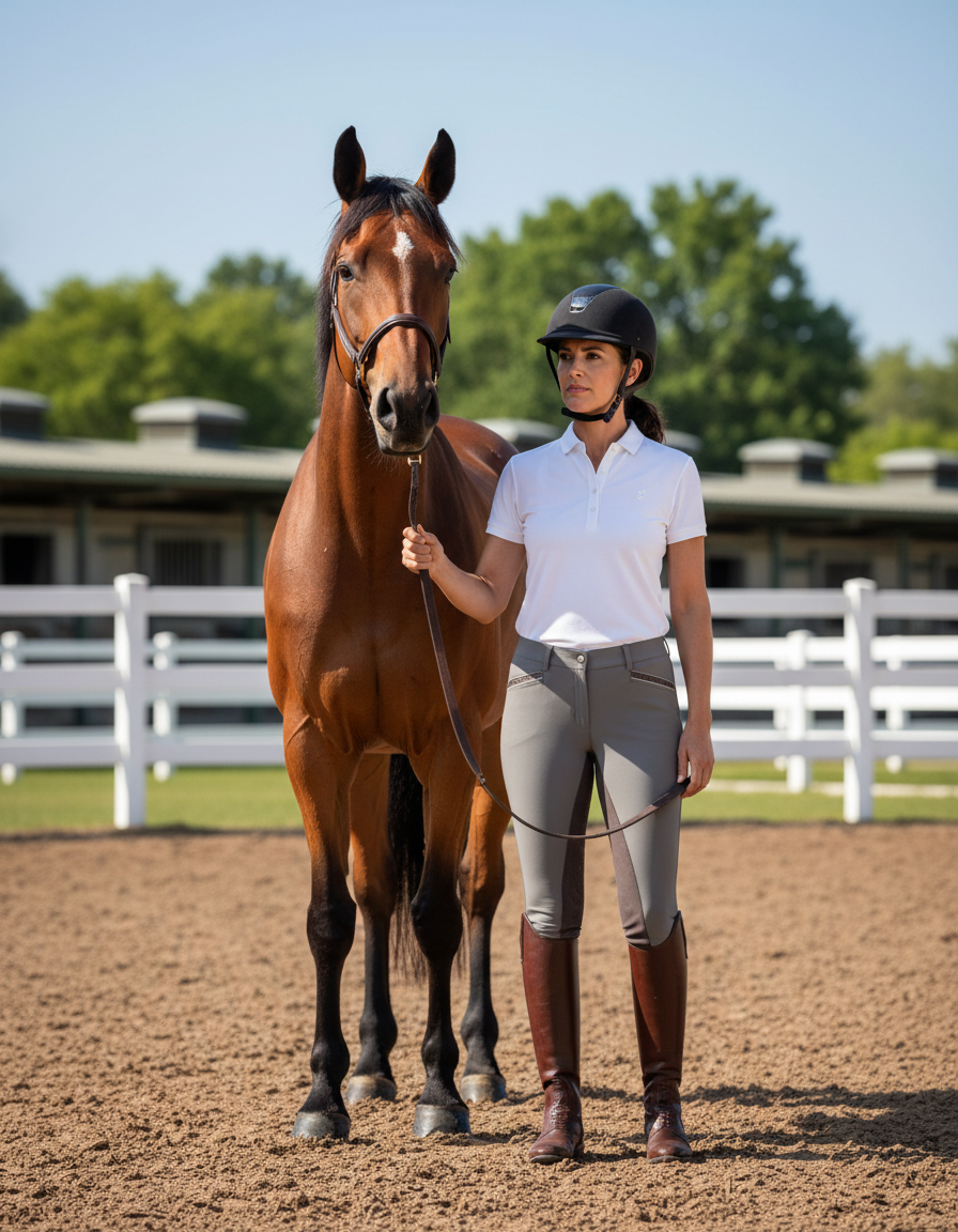 HKM Ladies Velluto Eva Suede Full Seat Breeches Breeches HKM - Equestrian Fashion Outfitters