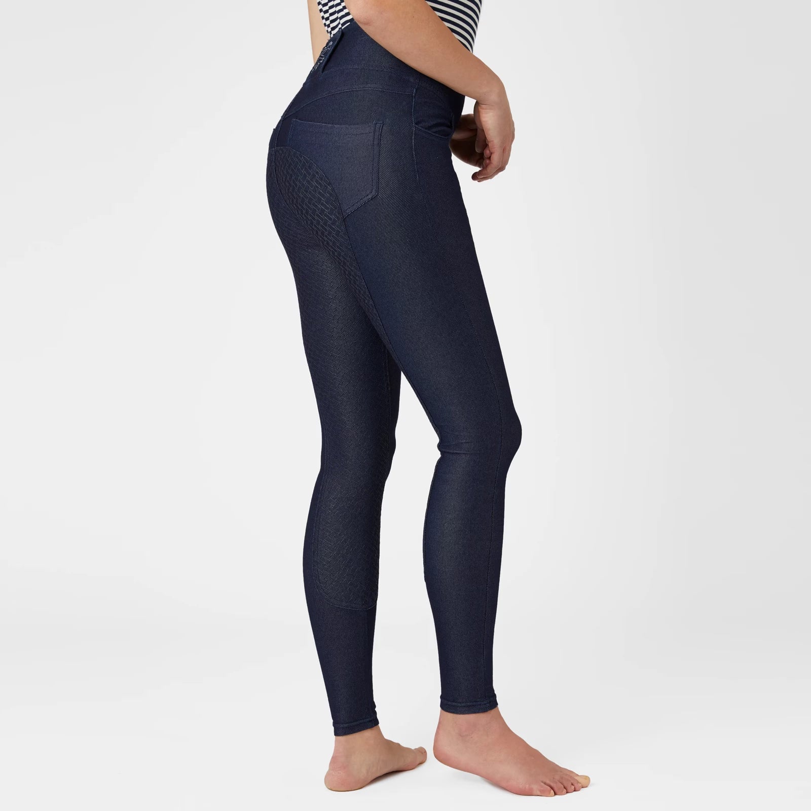 Horze Katia Denim Look FS Tights Tights Equinavia - Equestrian Fashion Outfitters