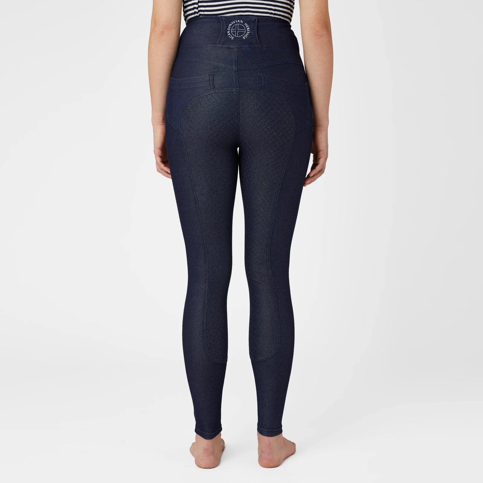 Horze Katia Denim Look FS Tights Tights Equinavia - Equestrian Fashion Outfitters
