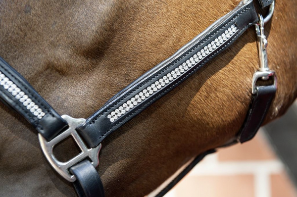HKM Leather Bling Halter - Equestrian Fashion Outfitters