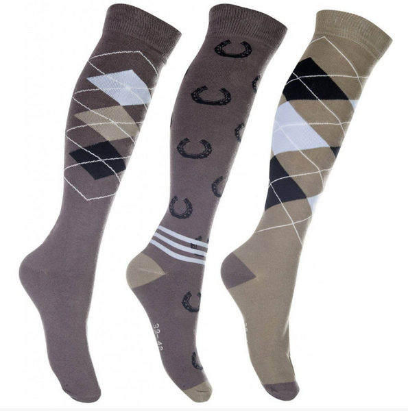 HKM Cardiff Socks (Set of 3) Socks HKM - Equestrian Fashion Outfitters