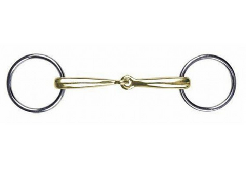 HKM Loose Ring 14 mm Argentan Snaffle Bit - Equestrian Fashion Outfitters