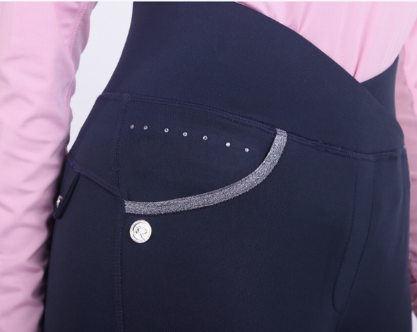 QHP Kathleen Full Grip Tights - Equestrian Fashion Outfitters