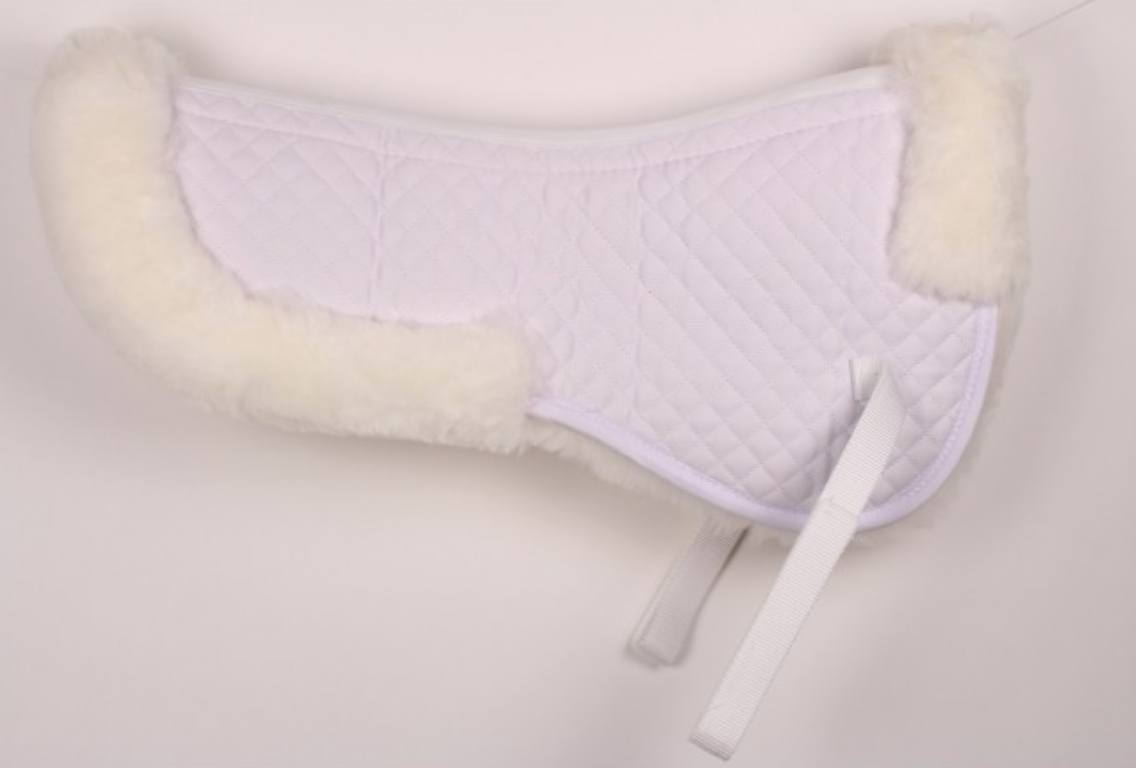 Real Sheepskin Half-Pad w Rolled Edges Saddle Pad No Name - Equestrian Fashion Outfitters