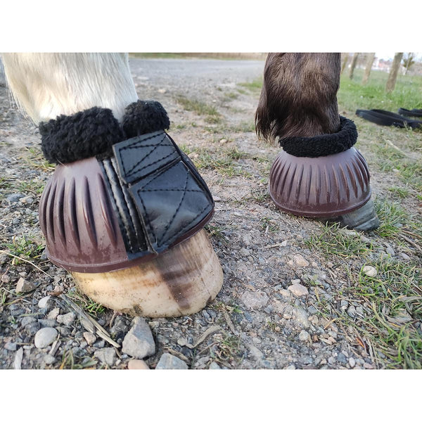 HKM Rubber Bell Boots with Fur - Equestrian Fashion Outfitters