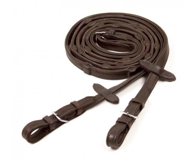 Schockemohle Durasoft Grip Leather Reins - Equestrian Fashion Outfitters